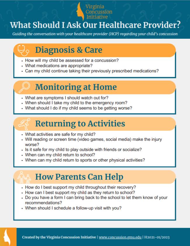what to ask a healthcare provider flyer