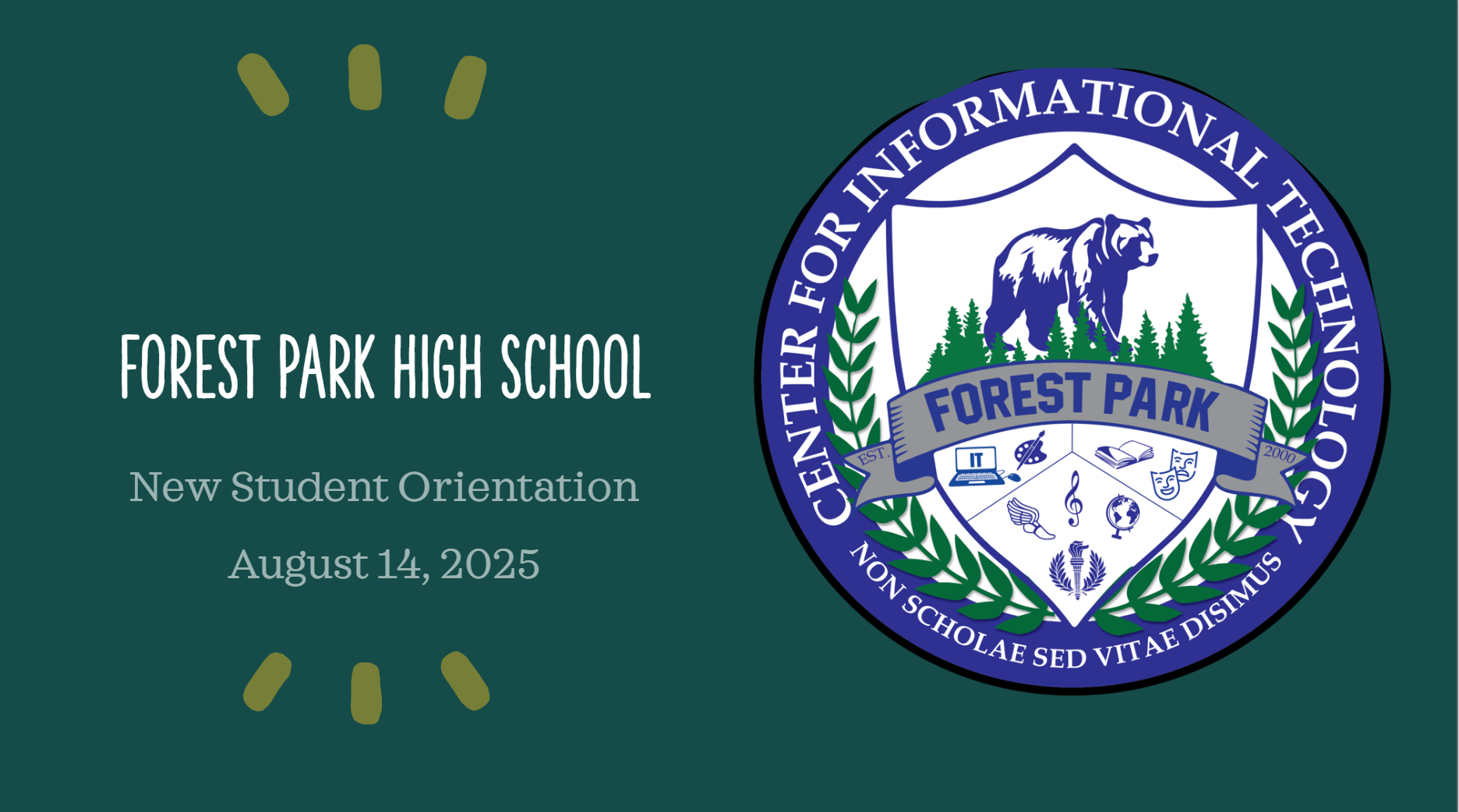 Forest Park High School webpage cover photo