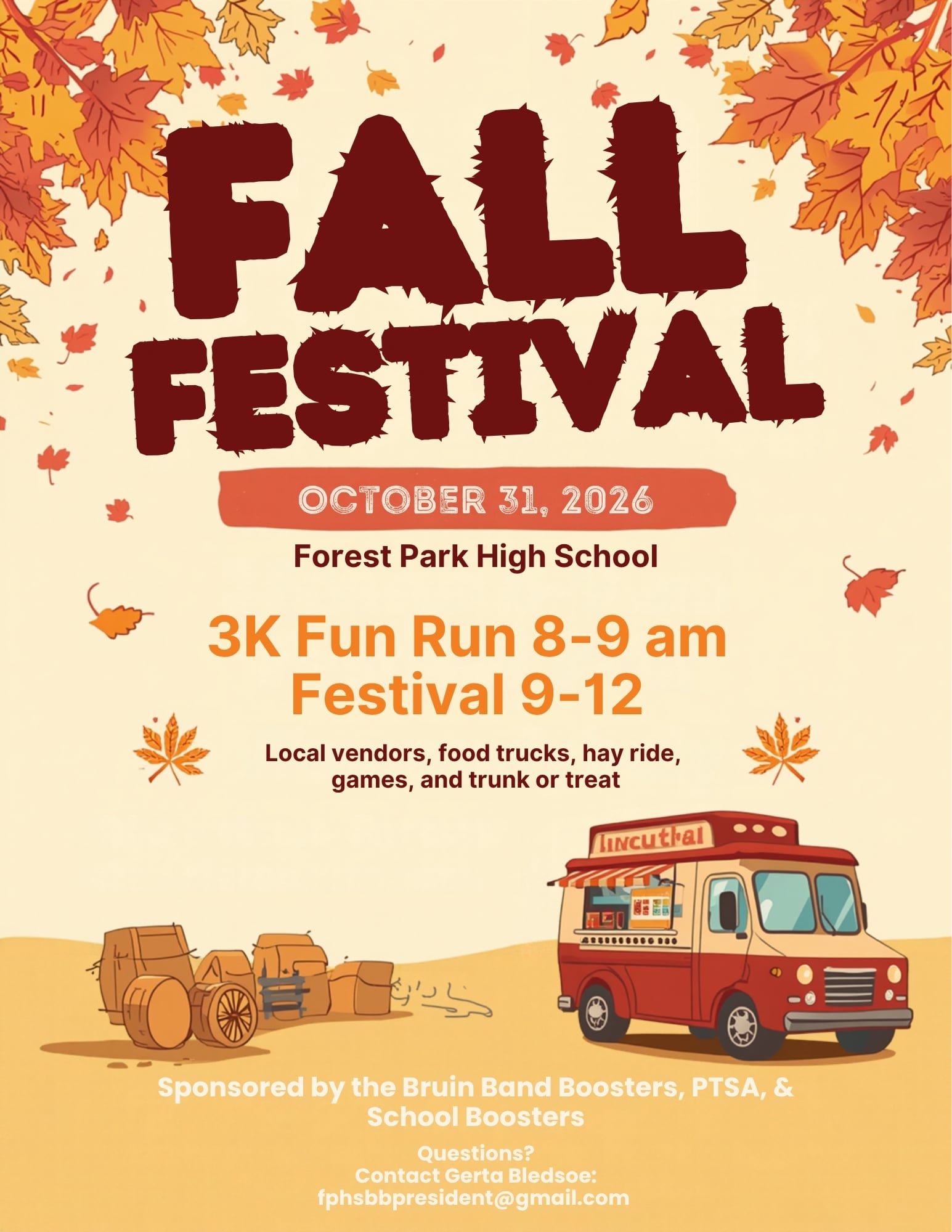 fall festival flyer all information is found on this page