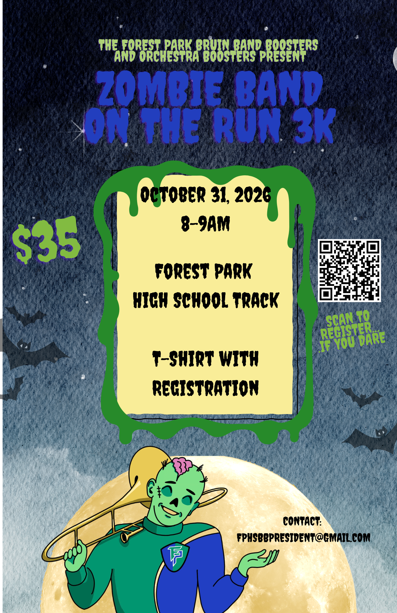 zombie 3k flyer all information is found on this page